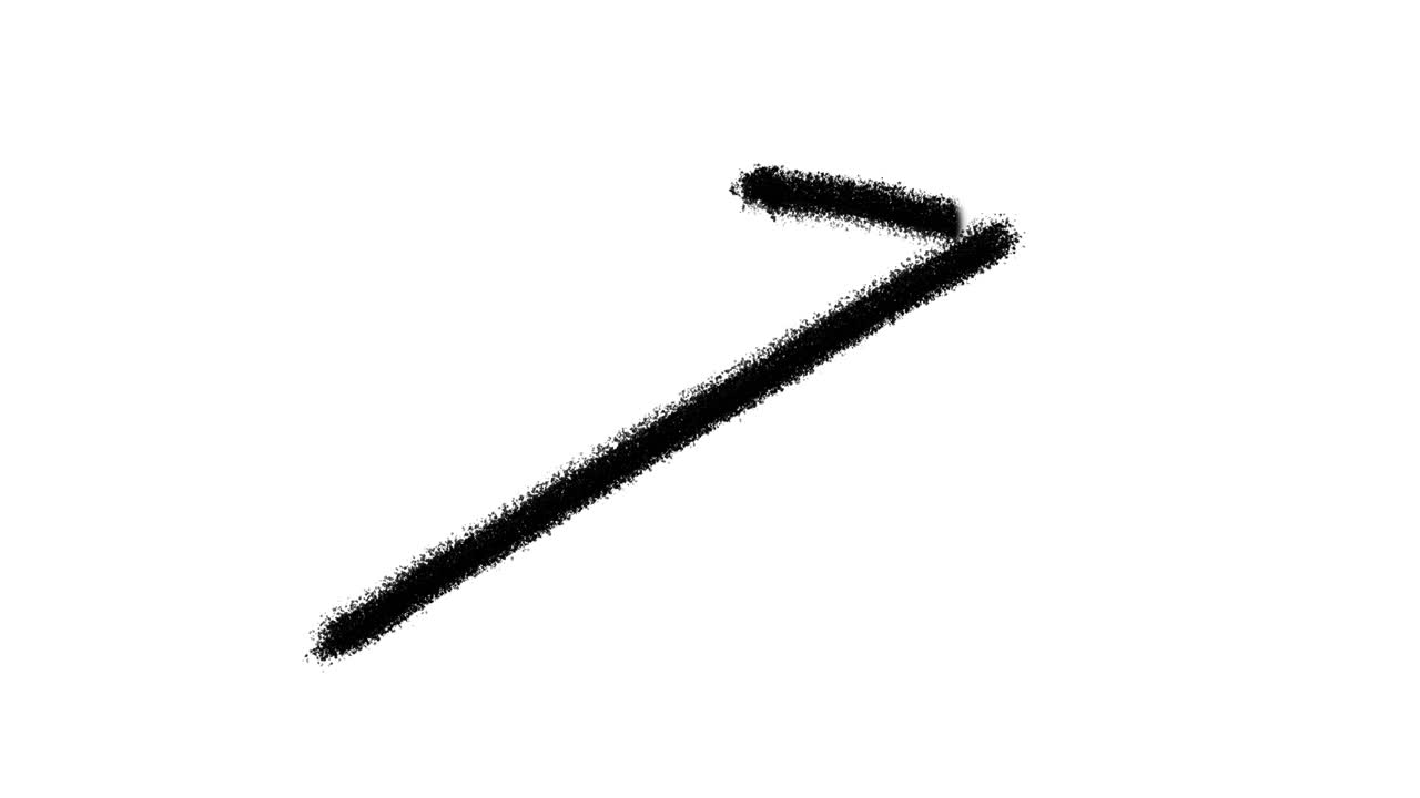 Black Spray Paint Arrow and Line Collection