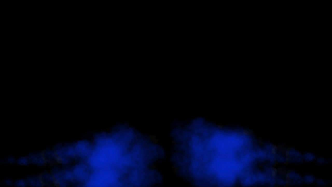 연기를 불어넣는 색 입자 애니메이션 모션 그래픽