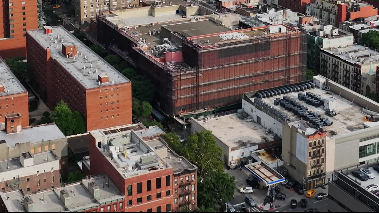 Exploring urban landscapes aerial view of New York City