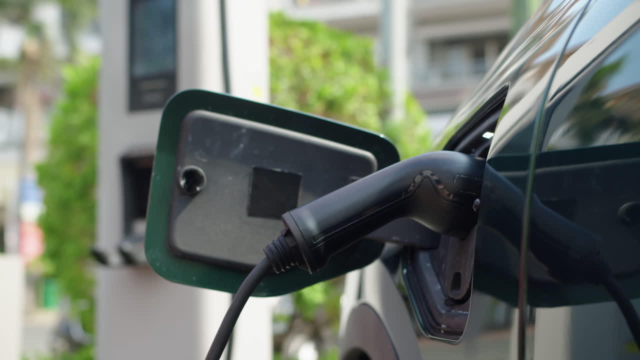 Electric Vehicle Charging at a Station