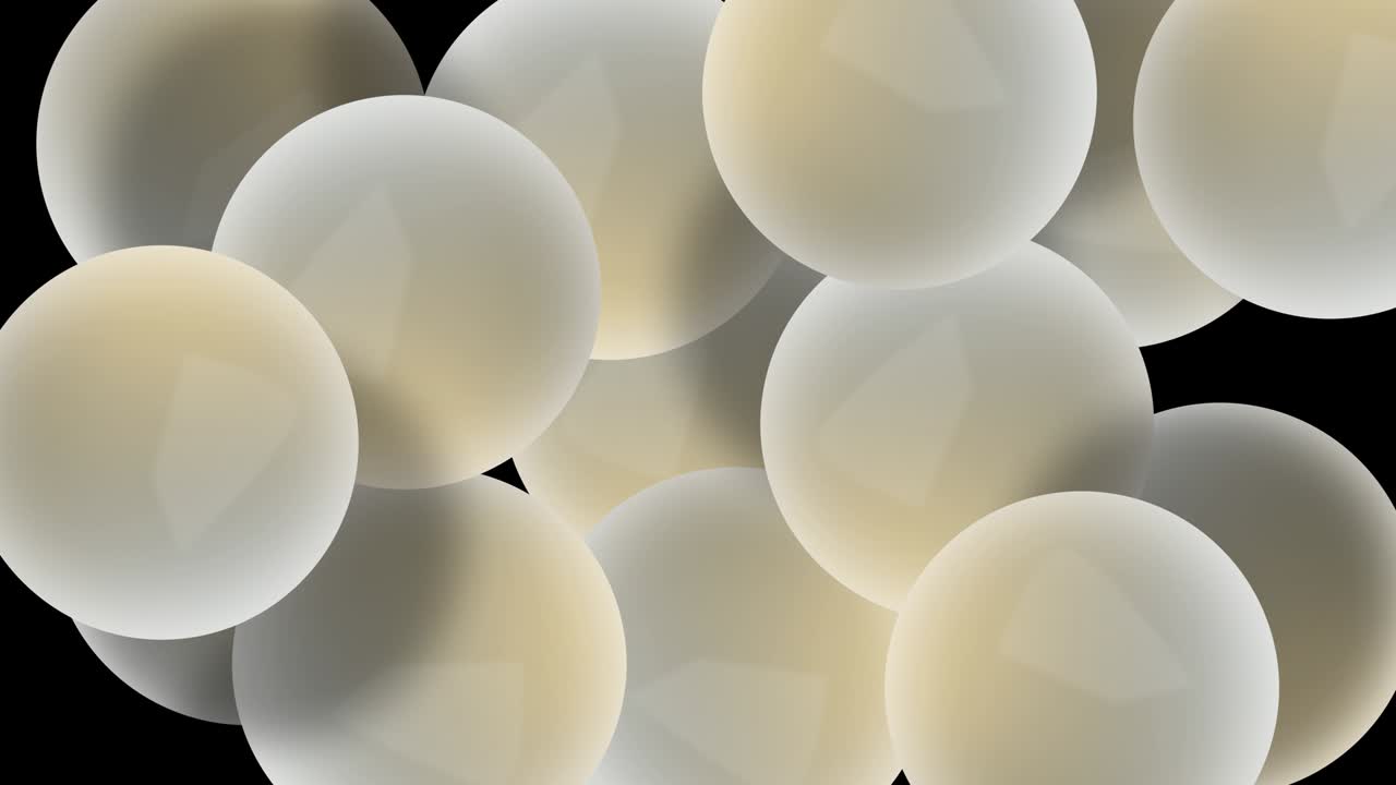 Abstract Sphere Balloons or Balls Wiggle Funny Background