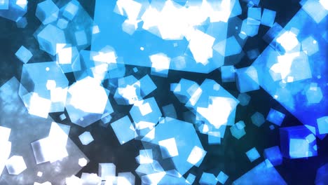cube floating particle animation motion graphics