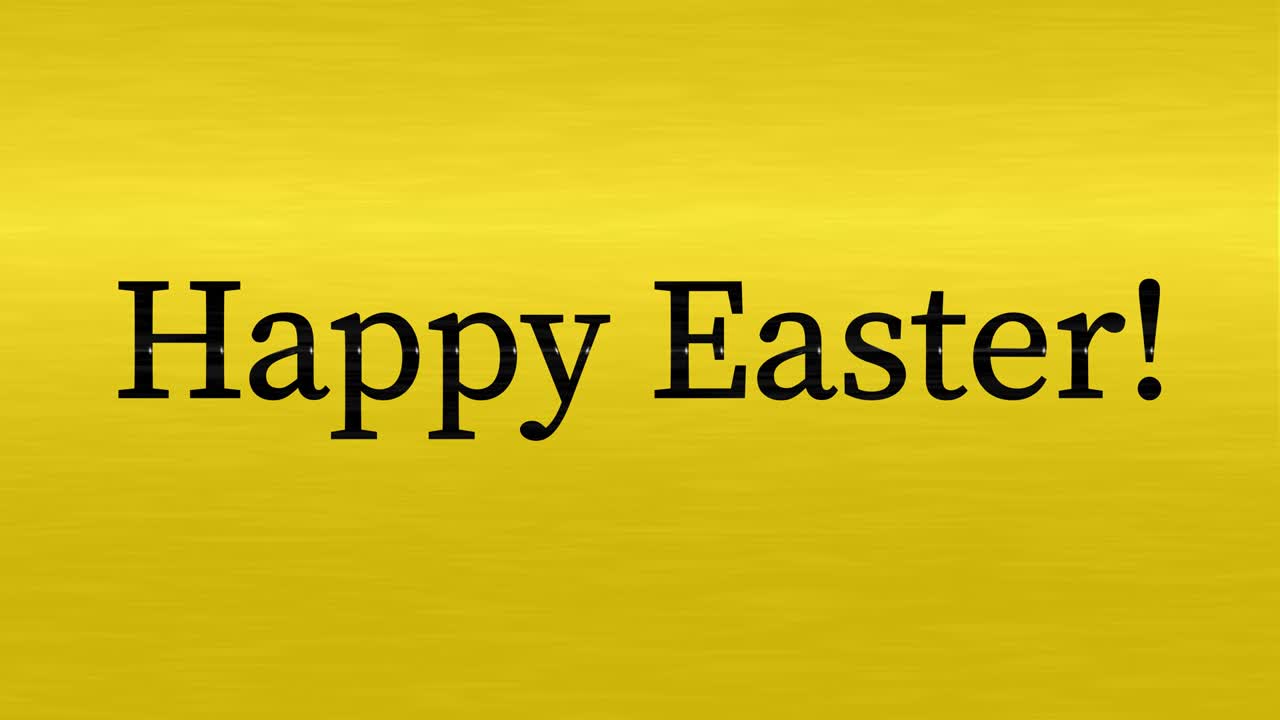Happy Easter event text animation motion graphics