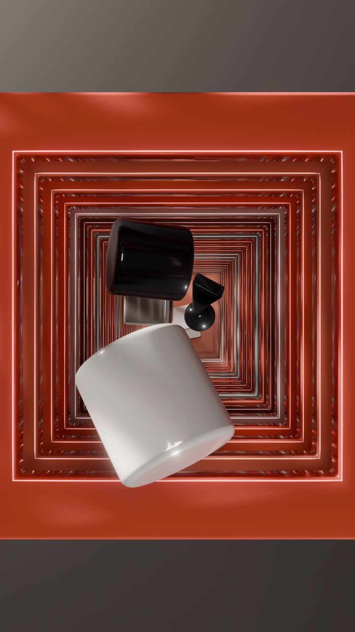 composición geométrica 3d abstracta