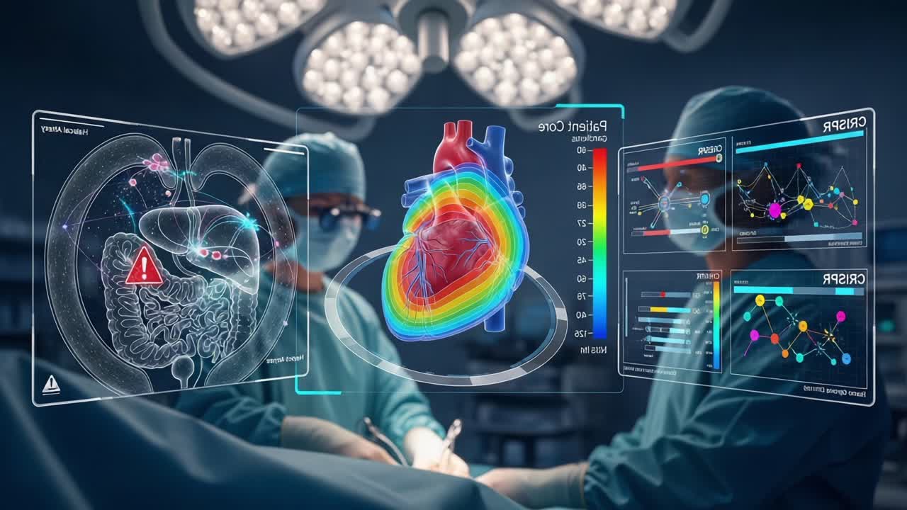 Advanced Surgical Procedure Utilizing Virtual Reality and Interactive Displays for Heart and Organ Visualization in a Modern Operating Room Environment