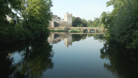 meditative reflections of mitchelstown bridge connecting cahir castle ireland