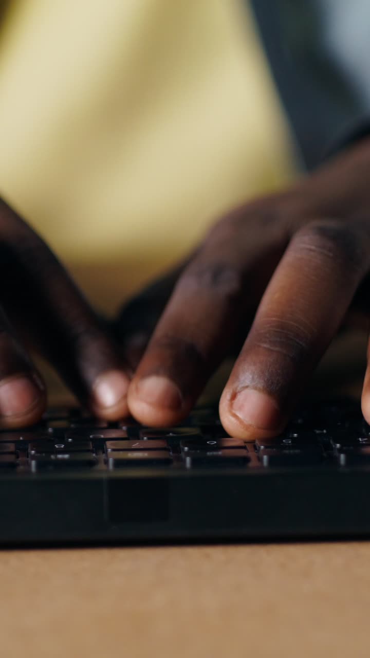 Person Typing on a Keyboard