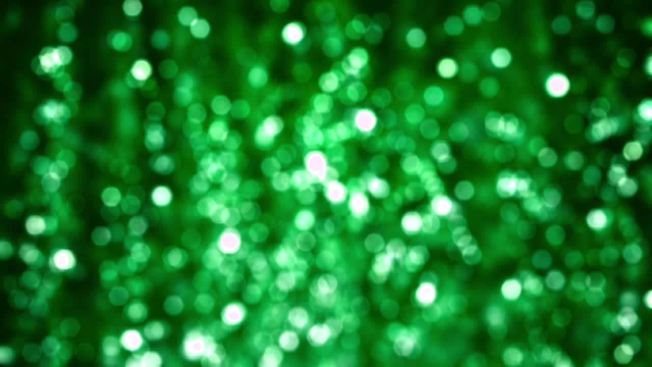 abstracto verde san patricio navidad y víspera de año nuevo bokeh bucle de brillo