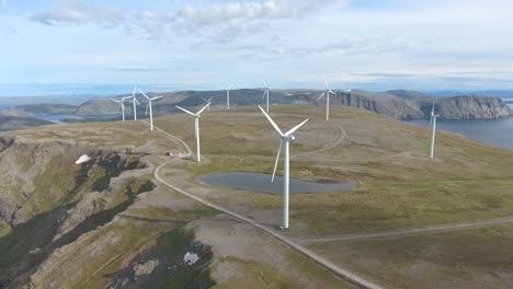 windmills for electric power production havoygavelen windmill park norway