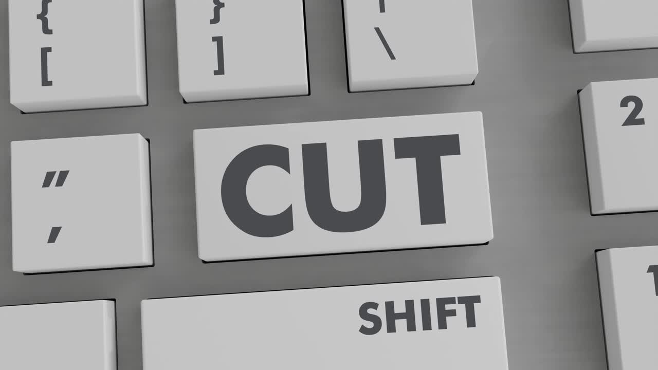 키보드에서 절단 버튼을  ⁇ 러