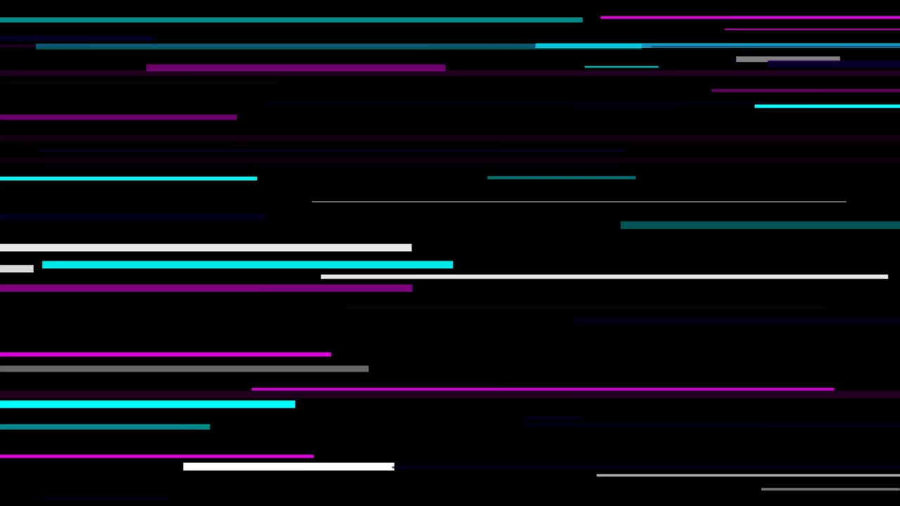 Sfondo astratto in movimento con linee orizzontali al neon luminose