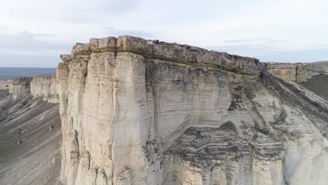 dramatic white cliffs