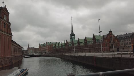 a view of the børsen building in copenhagen