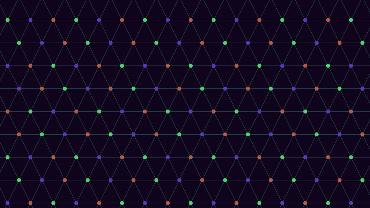 선이 연결된 도트 패턴