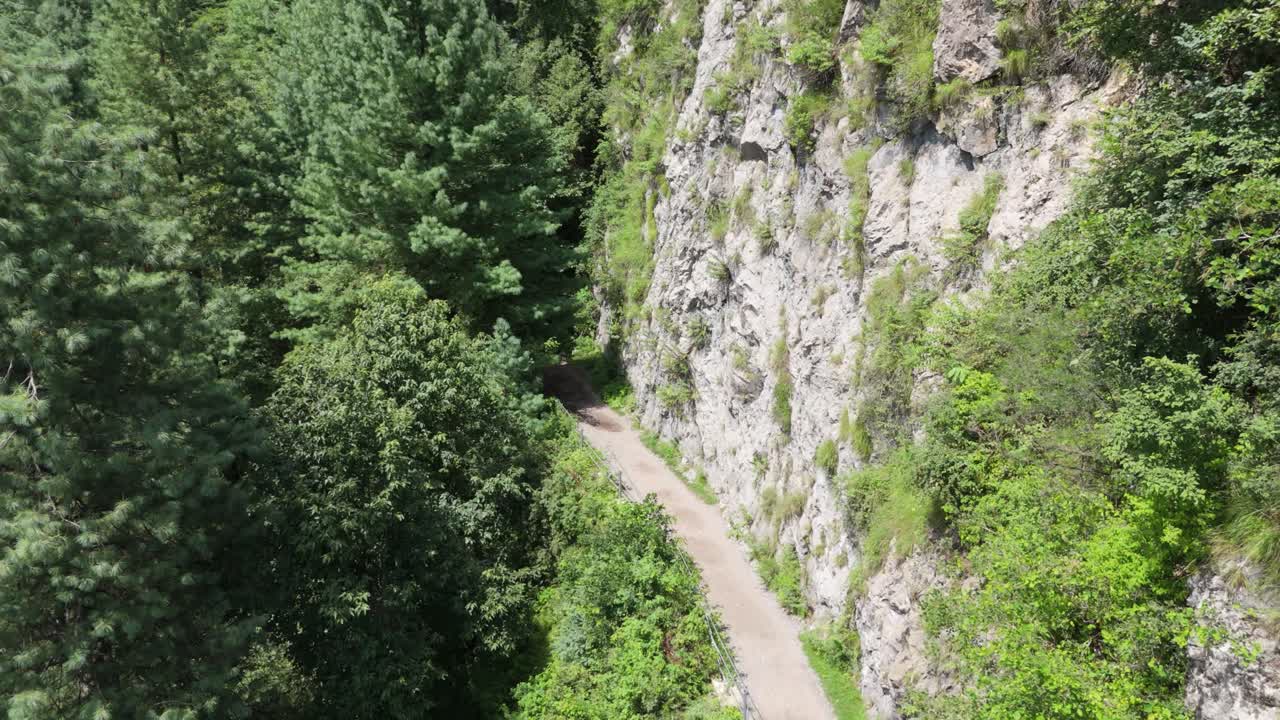 Scenic Aerial View of Ayubia Pipeline Track Lush Green Hiking Trail