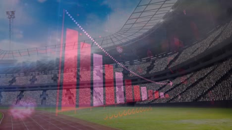 Coronavirus-digital-interface-against-empty-sports-stadium