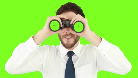 Businessman-using-binoculars