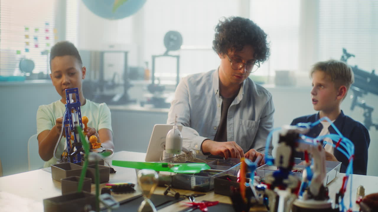 STEM education in action: kids learn robotics