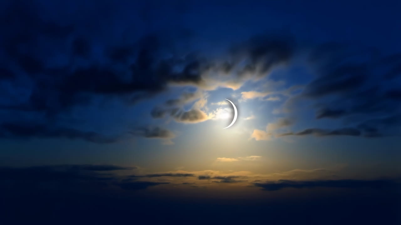 eclipse solar en el cielo