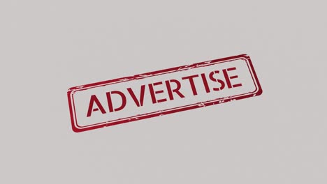 ADVERTISE-Stamp