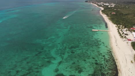 aerial view of cozumel, island in caribbean sea - yucatan peninsula, mexico