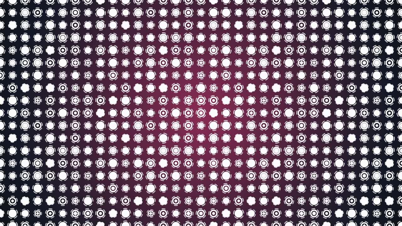 회전하는 색 원 인터페이스 요소 애니메이션 배경