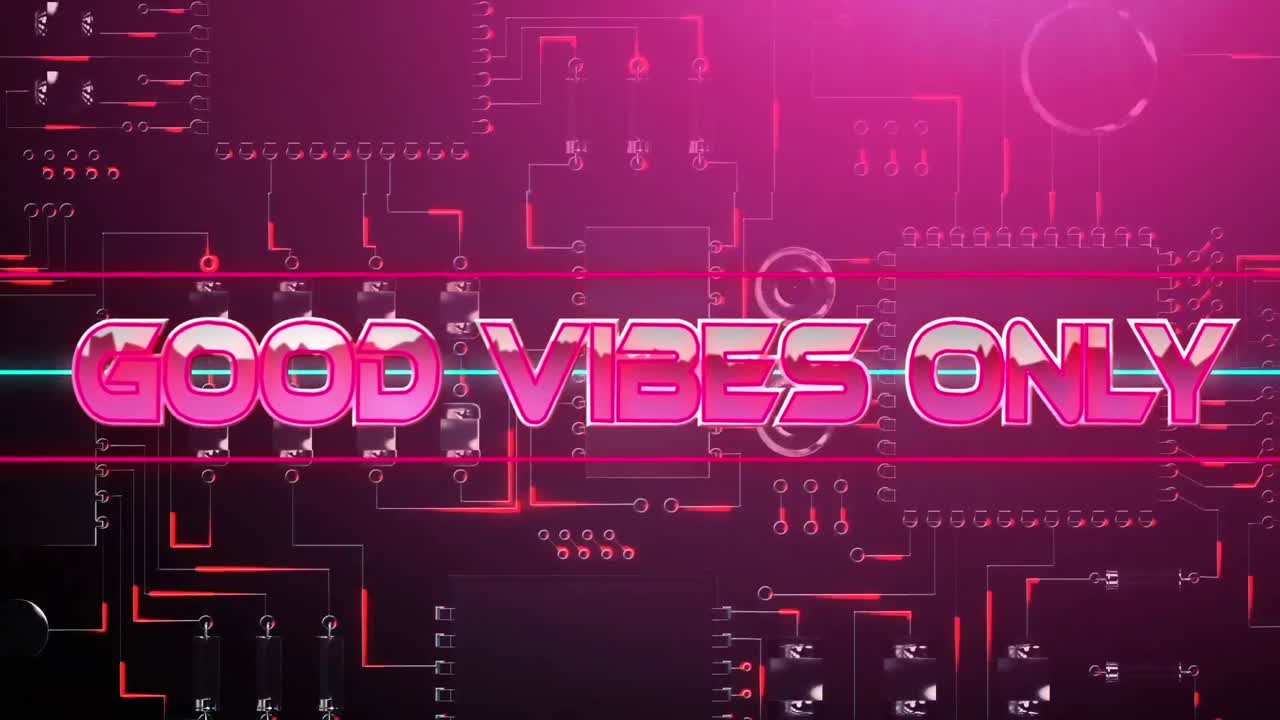 Pink good vibes only game screen