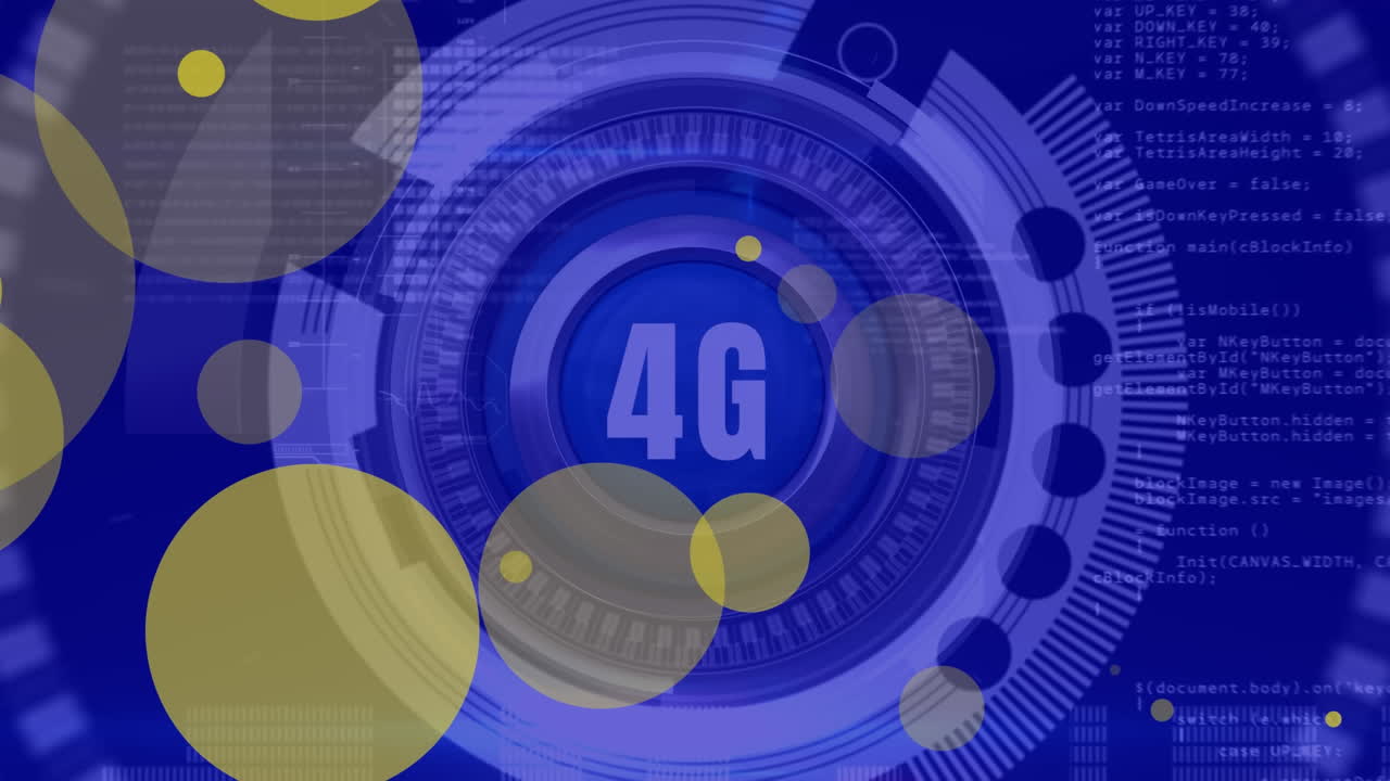 4g 텍스트 및 데이터 처리와 함께 스 스캐닝을 통해 빛 점의 애니메이션