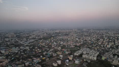 An-aerial-video-of-Chennai-City-taken-on-a-beautiful-evening