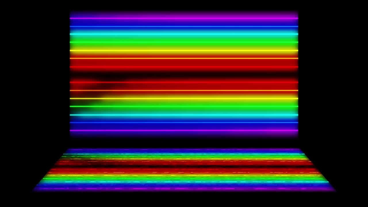 Neon line illumination animation motion graphics