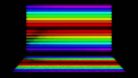 neon line illumination animation motion graphics