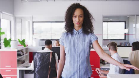 Professional-businesswoman-walking-in-modern-office-in-slow-motion