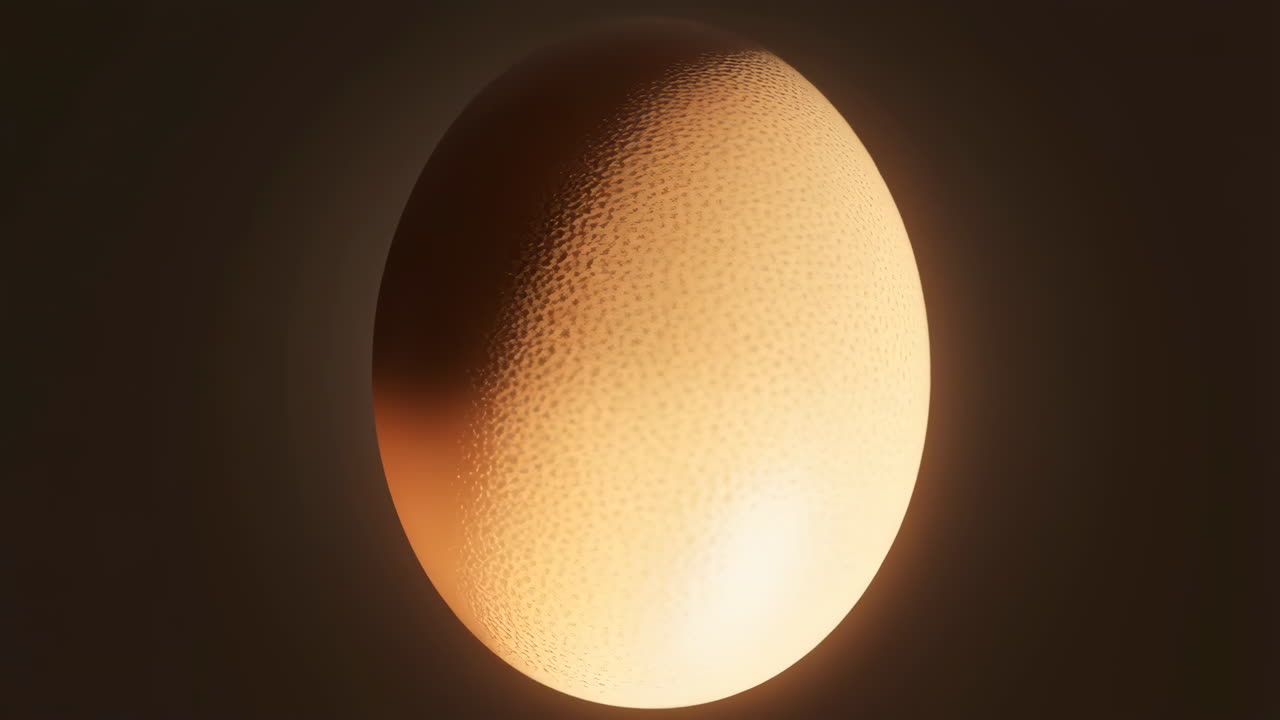 Luminous Textured Orb on Dark Background