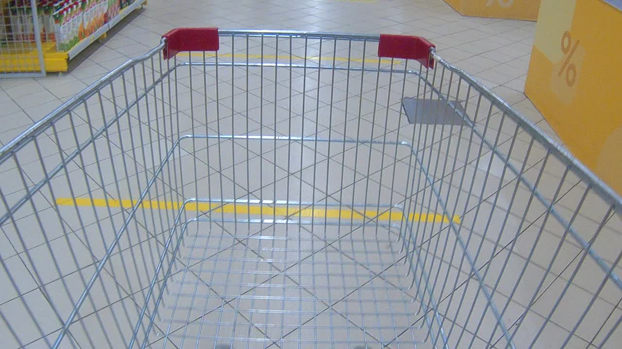 carrito en el supermercado