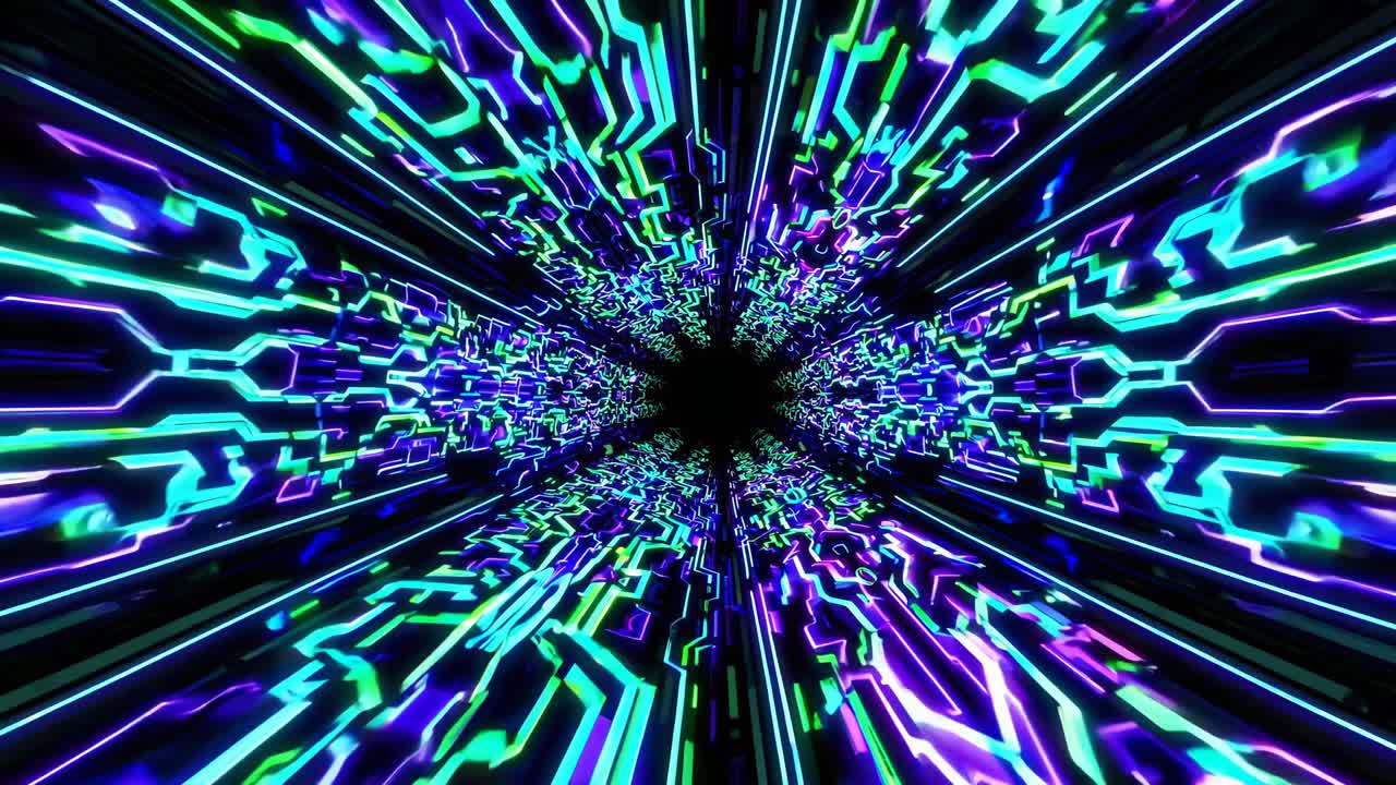 Neon Cyberpunk Tunnel