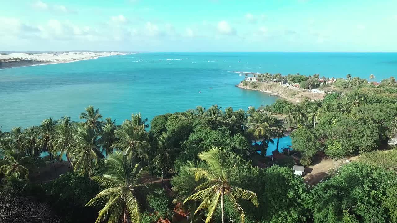 Resort by the beach. Brazil northeast Pipa beach