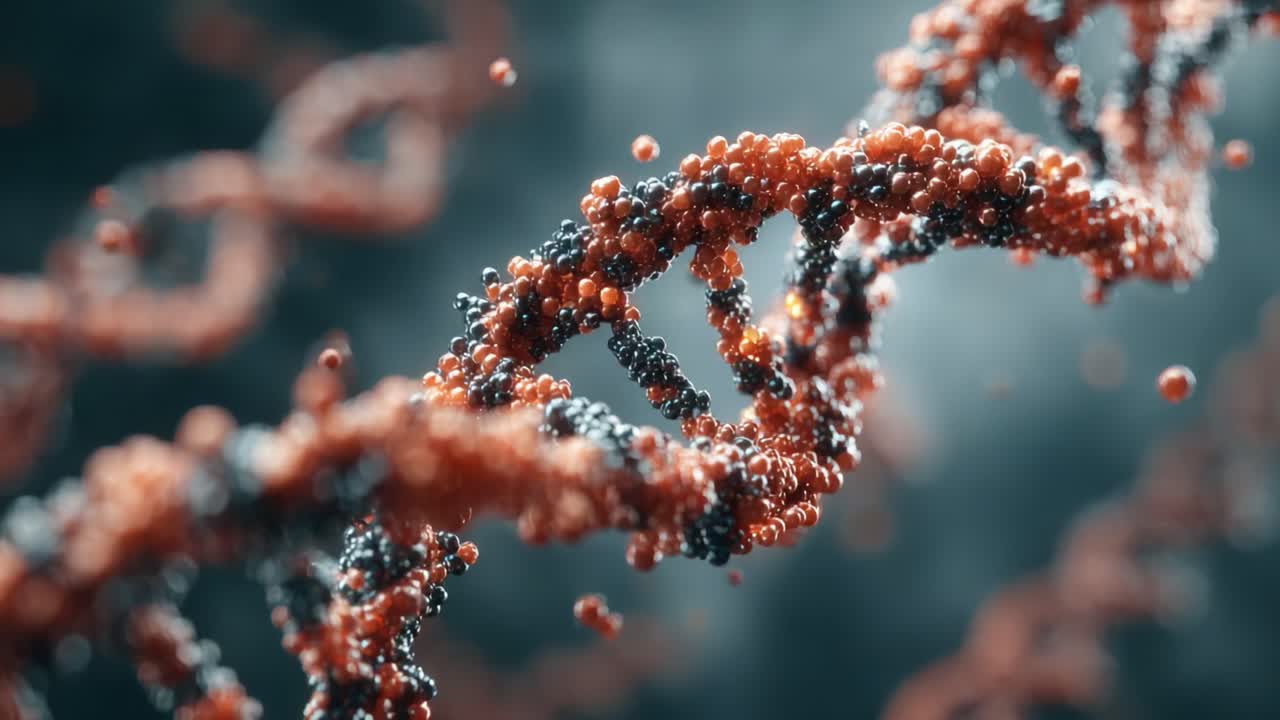 Uno Sguardo Dettagliato alla Struttura del DNA: Esplorando la Complessa Elica del Materiale Genetico e la Sua Intricata Composizione di Nucleotidi e Atomi