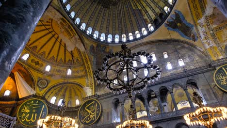 turkey istanbul. hagia sophia mosque inside