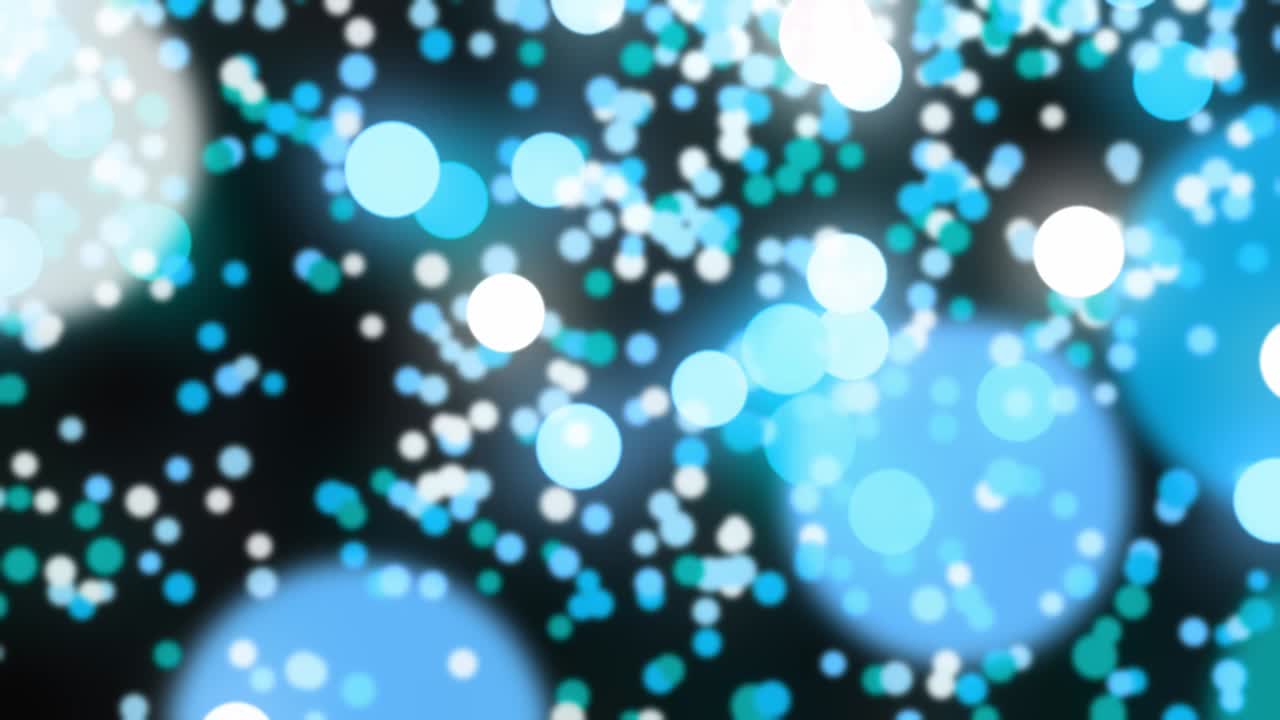 파란색 추상적인 보케 빛 배경 - 3d 비디오 애니메이션
