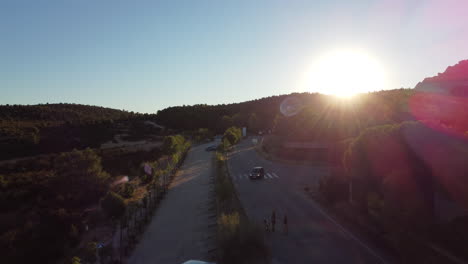 Erkundungsaufnahme-Des-Beliebten-Touristengebiets-La-Pedriza,-Sierra-De-Guadarrama