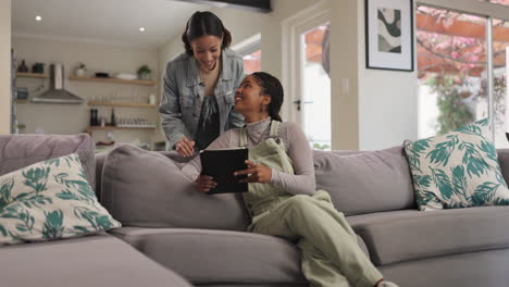 women relaxing with a tablet at home