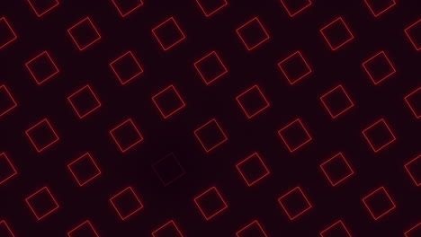 Glowing red diamond pattern on black background intricate grid design with overlapping diamonds