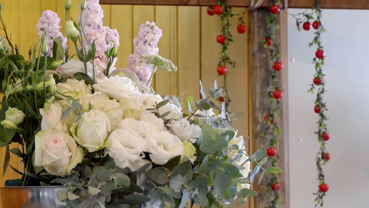 장례식을 위한 종교 예배당이나 장례식장 촬영