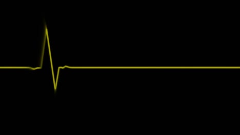 electrocardiograma en bucle de fondo negro