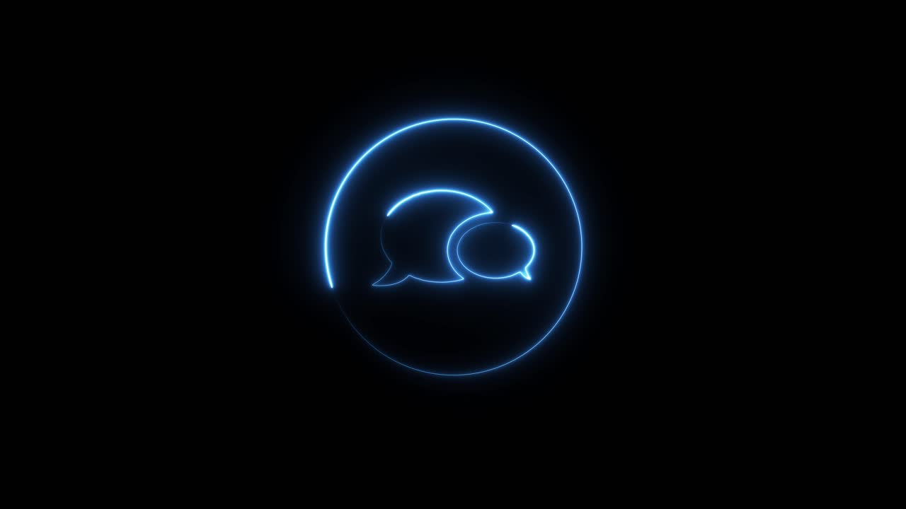 Neon Chat Icon