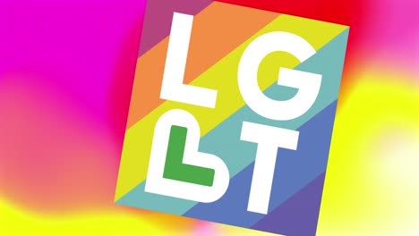 Animation-of-lgbt-text-over-shapes