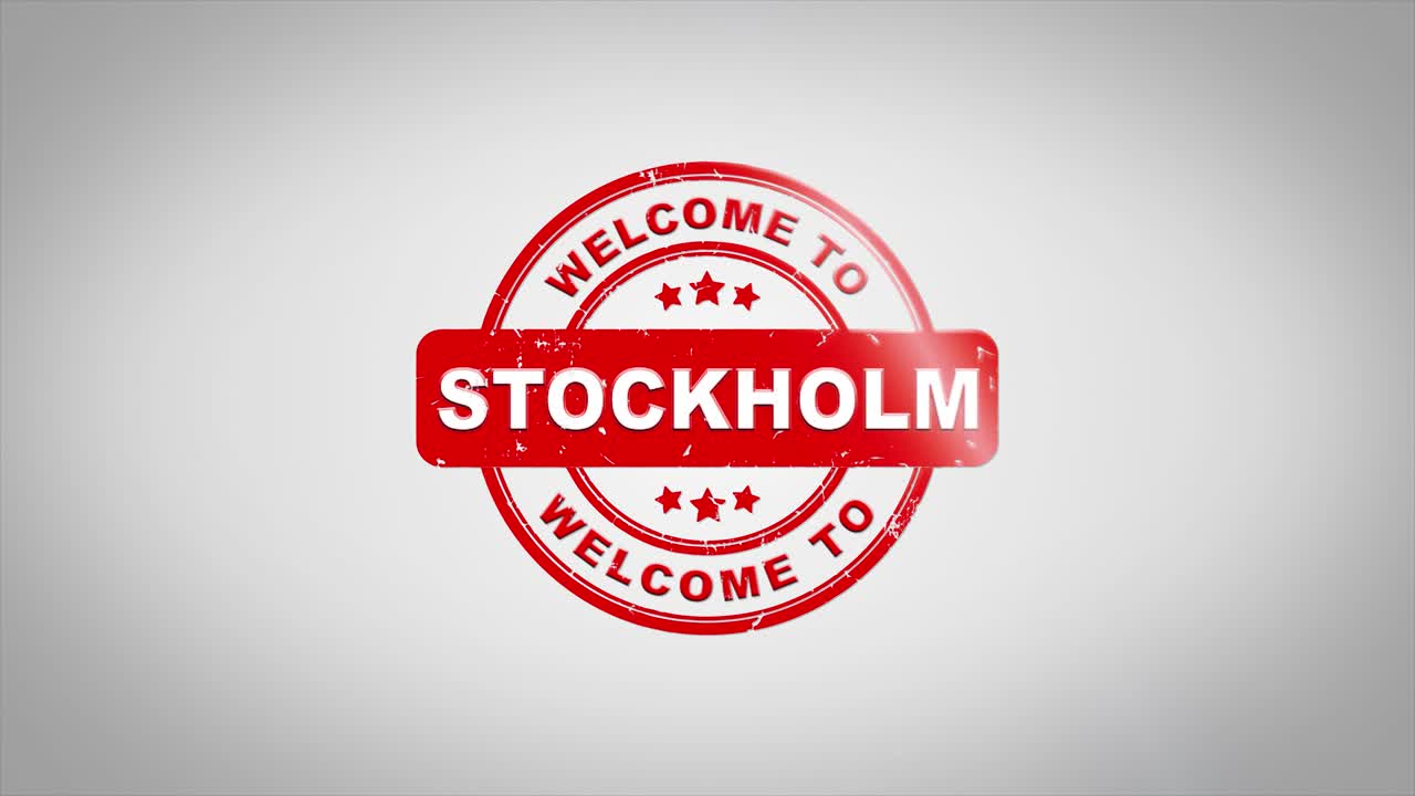 Welcome to Stockholm Stamp Graphic Design