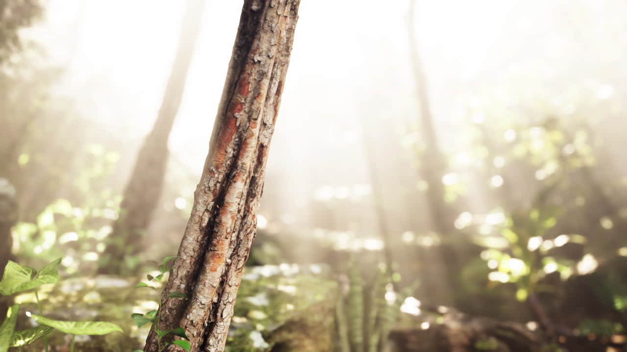 숲 속을 들여다보는 빛