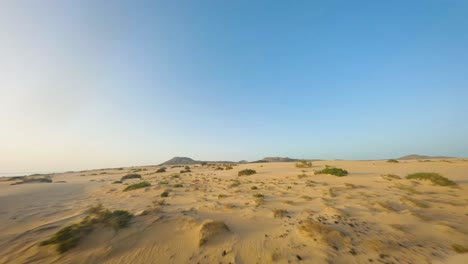 fuerteventura-empty-desert-fpv-establishment-during-sunrise-blue-sky-slowmotion-50fps