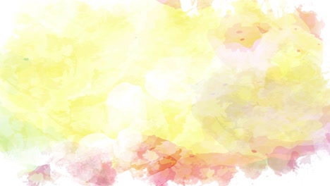 pintura abstracta de primavera con un pincel
